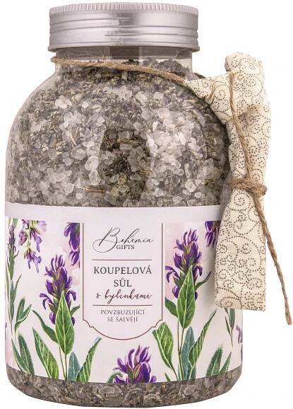 Koupel. sůl s bylinkami - Povrzbuzující se šalvějí 1200g