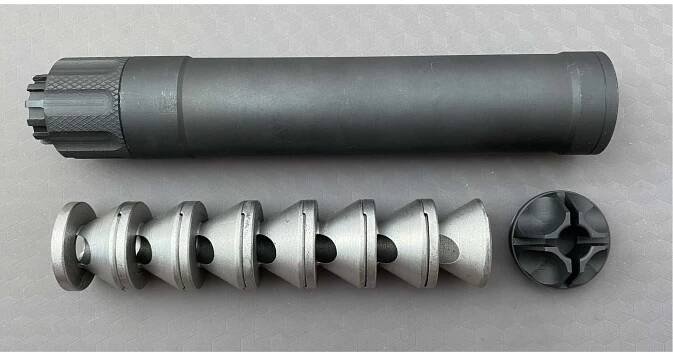 Tlumič pro SMG HQH GIS CSR WB STEEL 9mm Luger | army shop alfatactical.cz