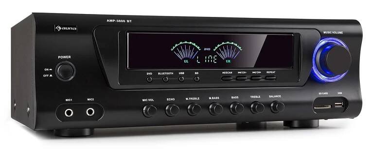 Receiver AUNA AMP 3800 BT Bluetooth Surround V ZÁRUCE!
