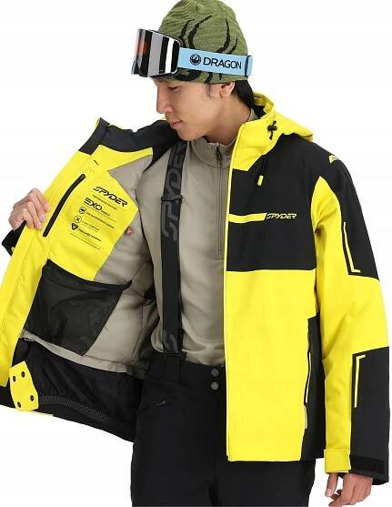 Pánská lyžařská bunda Spyder Titan PrimaLoft EXO SHIELD 30K Žlutá M Kód výrobce 38SA075404-AYW