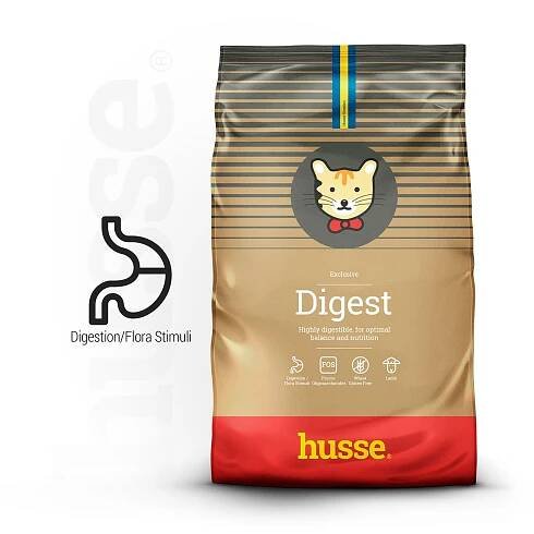 Husse Exclusive Digest 2 kg | Bezlepkové granule pre dospelé mačky s citlivým trávením