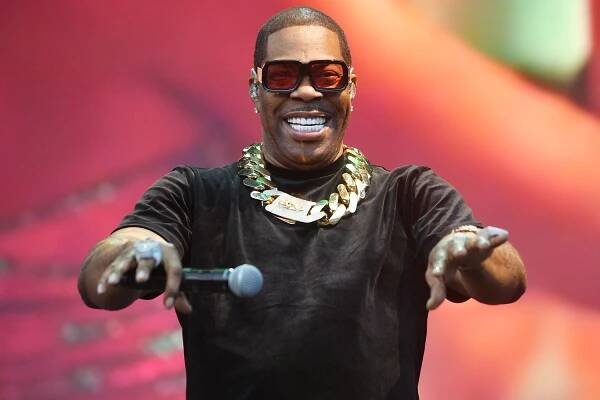 Busta Rhymes performs on the Other Stage during day three of Glastonbury festival 2025 at Worthy Farm, 