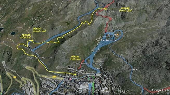 Ski touring trail Val Thorens
