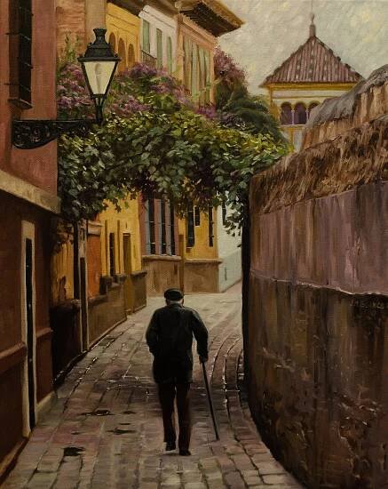 Painting of Callejon del Agua 