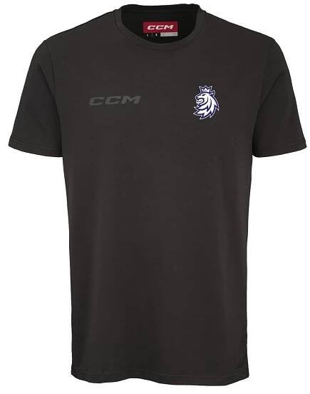 Pánské tričko Český hokej CCM Core Lev Black
