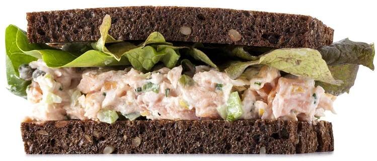 Smoked Salmon Salad Sandwich