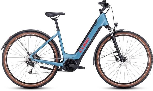 Elektrokolo Cube Nuride Hybrid Performance 500 Allroad metalblue ́n ́red Easy Entry 2024