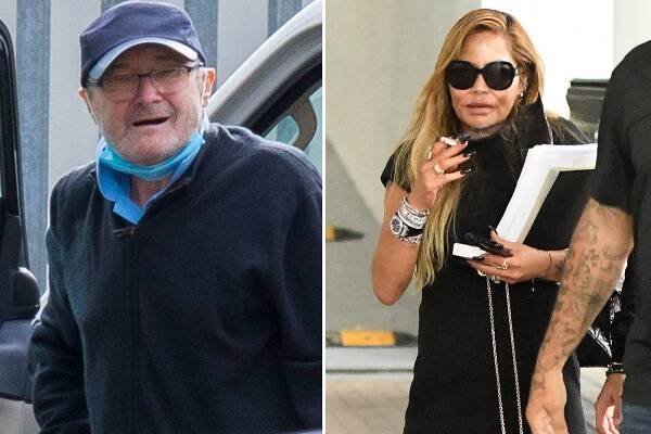 Phil Collins and Orianne Cevey