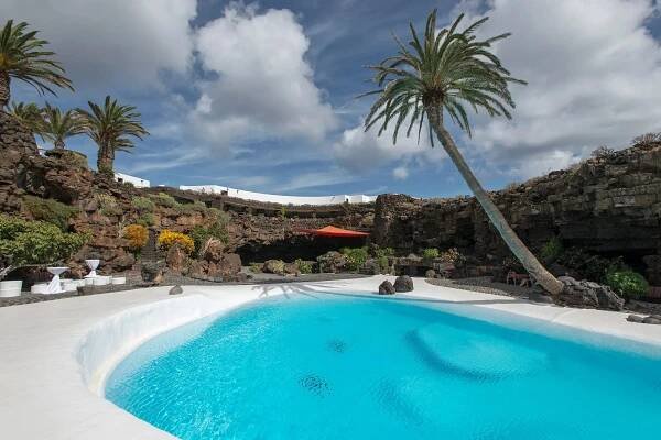 Pool Jameos del Agua Lanzarote by Cesar Manrique Architecture from Lava and Light Julian Weyer