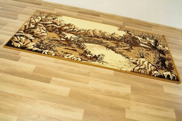 MAKATKA NA ZEĎ KOBEREC OZDOBNÁ KRAJINA JAKO OBRAZ MŮSTEK BÉŽOVÝ 100x210 cm Délka 210 cm