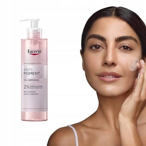 EUCERIN ANTI PIGMENT Gel na mytí obličeje + SUN Fluid proti skvrnám SPF50 Stav balení originální