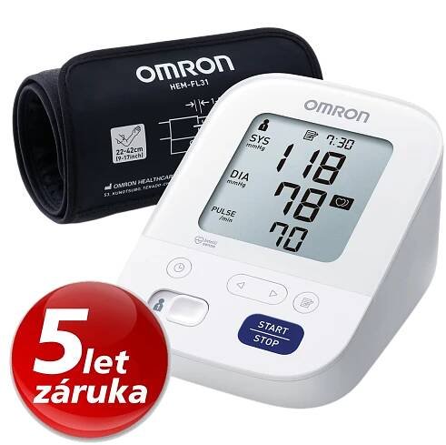 Omron Tonometr se síťovým zdrojem M3 AC