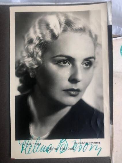 Autogram Helena Bušová