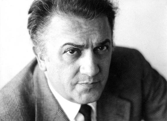 Federico Fellini: *20.1.1920 – †31.10.1993, italský filmový režisér a scenárista