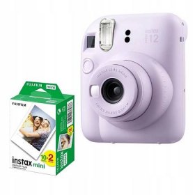 Fotoaparát FUJIFILM Instax mini 12 Purple + náplň FUJIFILM Instax Mini 2x10ks