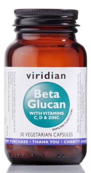 Viridian Beta Glucan (Antioxidant), 30 kapslí