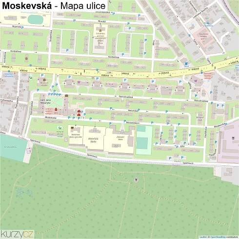 Moskevská - mapy | Kurzy.cz