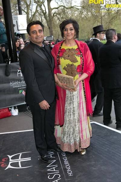 Sanjeev Bhaskar & Meera Syal  At The Asian Awards