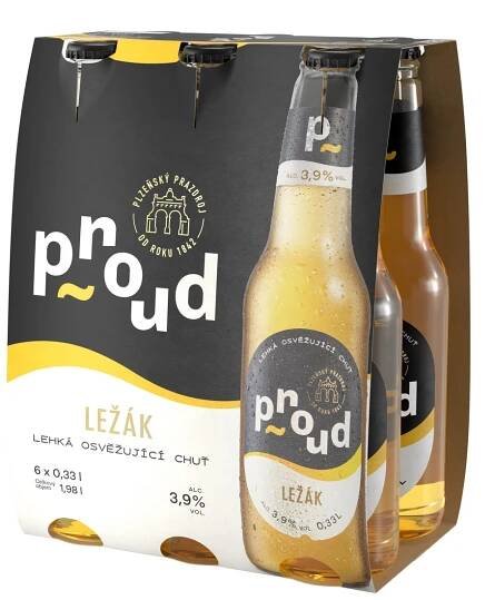Proud ležák 6 x 330 ml vratná láhev - Ležáky, Pivo, Nápoje, tabák