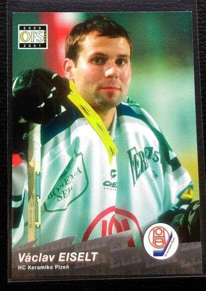 Václav Eiselt OFS 2000/01 HC Plzeň - Hokejové karty