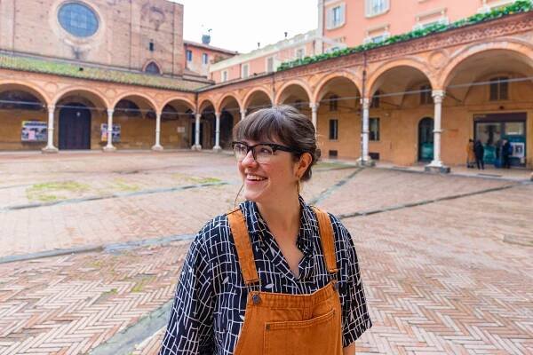 Young Woman in Bologna Italy