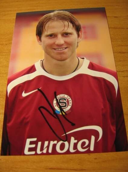 Tomáš Jun - fotbal - Sparta Praha - orig. autogram - Ostatní sběratelské předměty