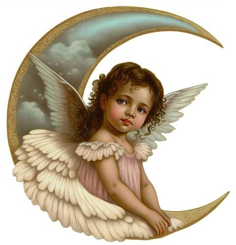 Cute Moon Angel