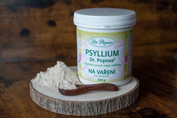 Vláknina Psyllium NA VAŘENÍ, dóza, 310 g - Dr. Popov