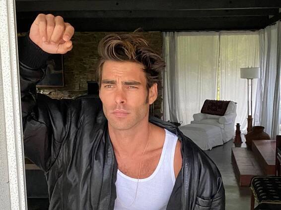 How a Male Supermodel Masters Work-From-Home Chic