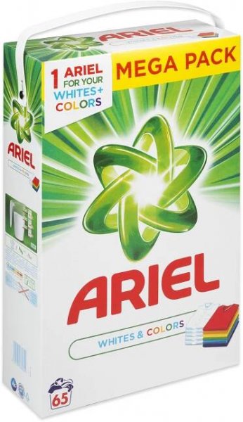 ARIEL Whites&Colors 65PD/4,875kg 259 Kč