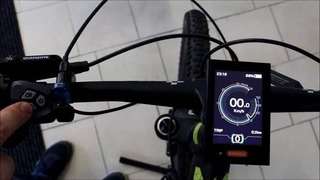Videomanuál Bafang LCD displej C18