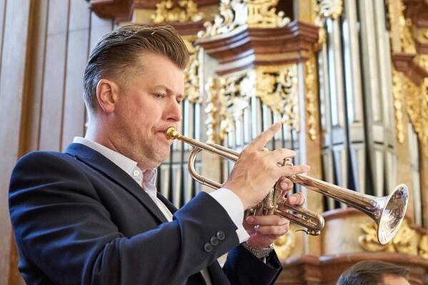 Trumpetista Houdek a varhaník Čech vystoupili na festivalu Hudební léto Kuks