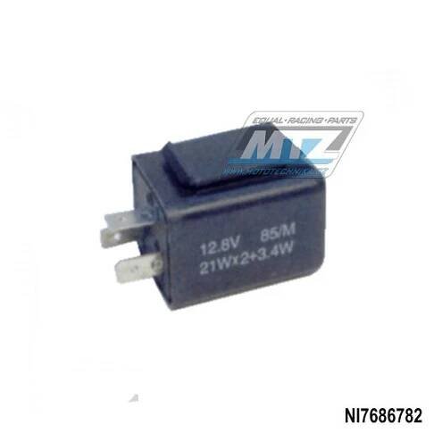 Osvětlení pro motocykl Relé blinkrů (přerušovač blinkrů) 3pólové / 12V - plně elektronické 2x21W+3,4W