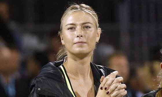 Maria Šarapovová na exhibiční akci v Las Vegas