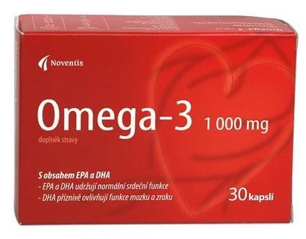 Noventis Omega-3 1000 mg 30 cps. od 58 Kč