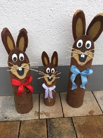 Easter Bunny Crafts: DIY Toilet Paper Rabbits