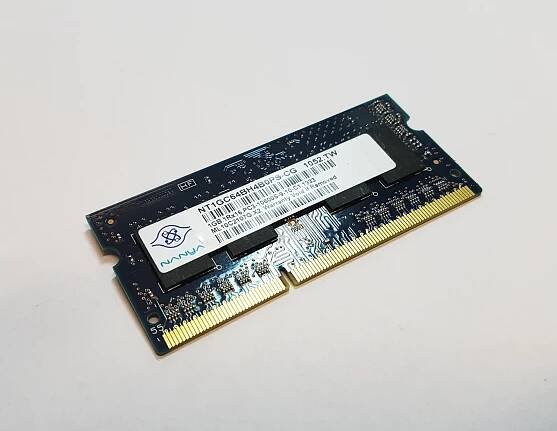Ram do NB NANYA 1GB 1Rx16 PC3 10600S DDR3 - Notebooky, příslušenství