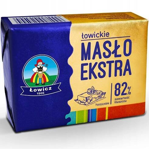 MASLO EKSTRA ŁOWICZ 200 g 82% tradičního LOVICKÉHO tuku