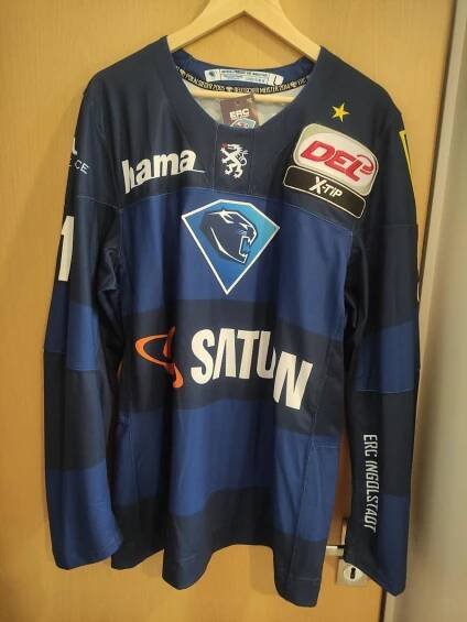 Hokejový dres ERC INGOLSTADT s podpisy hráčů 🏒☝️ - Vybavení na hokej