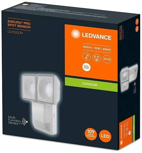 Ledvance - LED Venkovní nástěnné svítidlo se senzorem SPOT 2xLED/8W/230V IP55