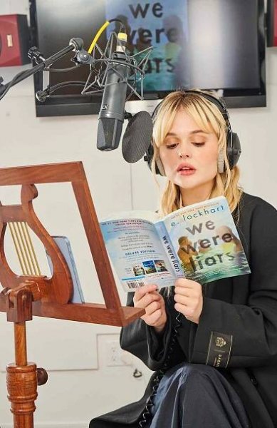 Alyn Lind recording audiobook for We Were Liars by E. Lockhart