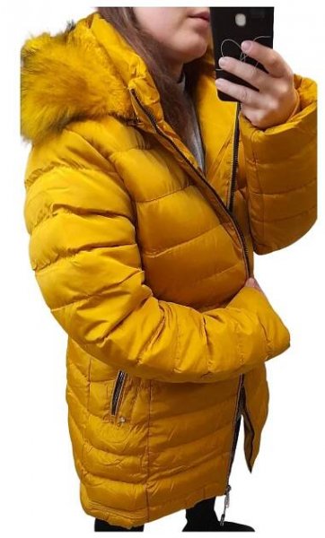 Bunda Kabát zimní dámská nadrozměr (L-7XL) ITALSKÁ MÓDA HKW21A-BIG958/DR - VMObleceni.cz