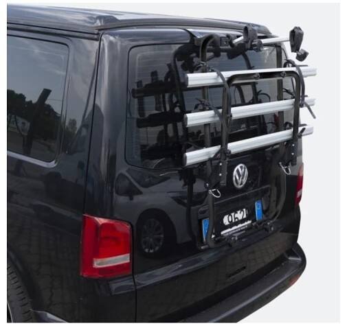 Nosič 3 kol na zadní dveře Menabo Shadow Black Volkswagen T5 2003-2015 - zvětšit obrázek