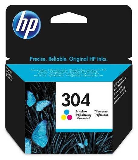 Inkoustová náplň HP 304, 100 stran - CMY (N9K05AE)