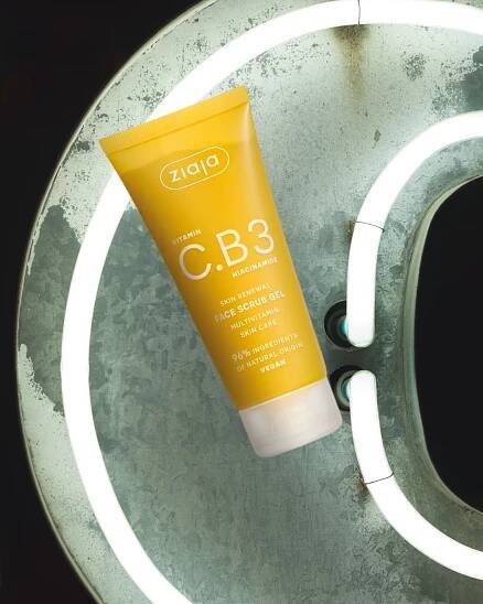 Ziaja Vitamin C.B3 Niacinamide Face Scrub Gel 100 ml