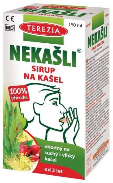 Terezia NEKAŠLI 100% přírodní bylinný sirup 150 ml
