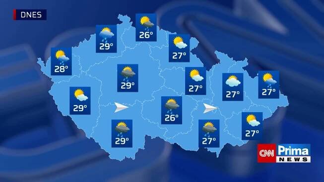 Předpověď počasí (31. 5. 2025)