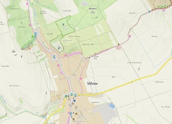 Popis: Popis: Popis: vlcnov-mapa