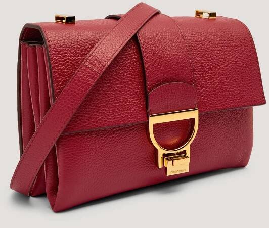 Kůžoná crossbody kabelka Arlettis Coccinelle | Vínový E1 MD5 12 07 01