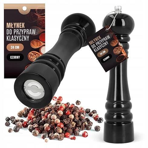 MLÝNEK NA SŮL A PEPŘ RUČNÍ DRTIČ VELKÁ NÁDOBA NA KOŘENÍ A BYLINKY S5